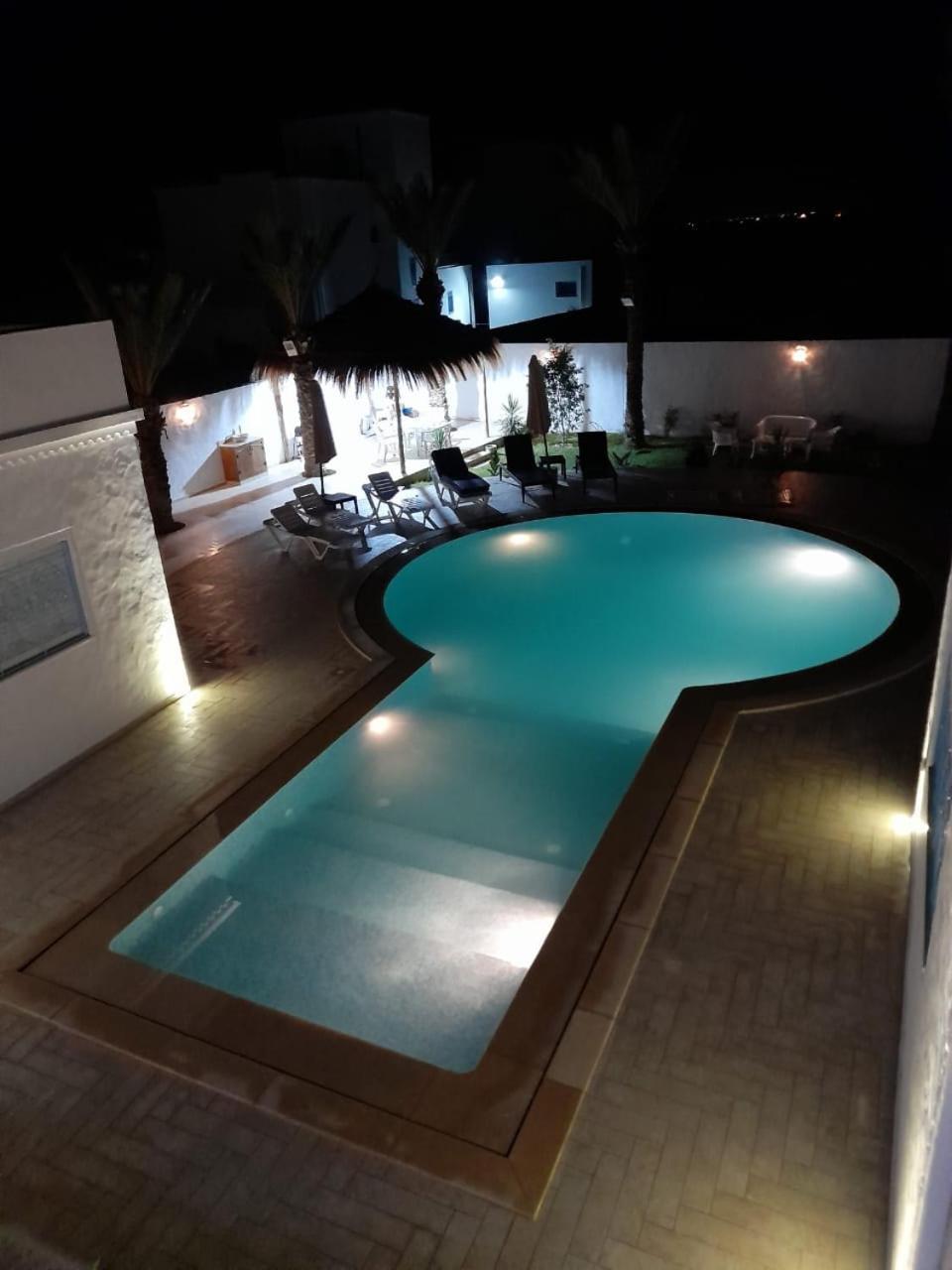 Villa La Palmeraie D'Arkou, Grande Piscine Exterior foto