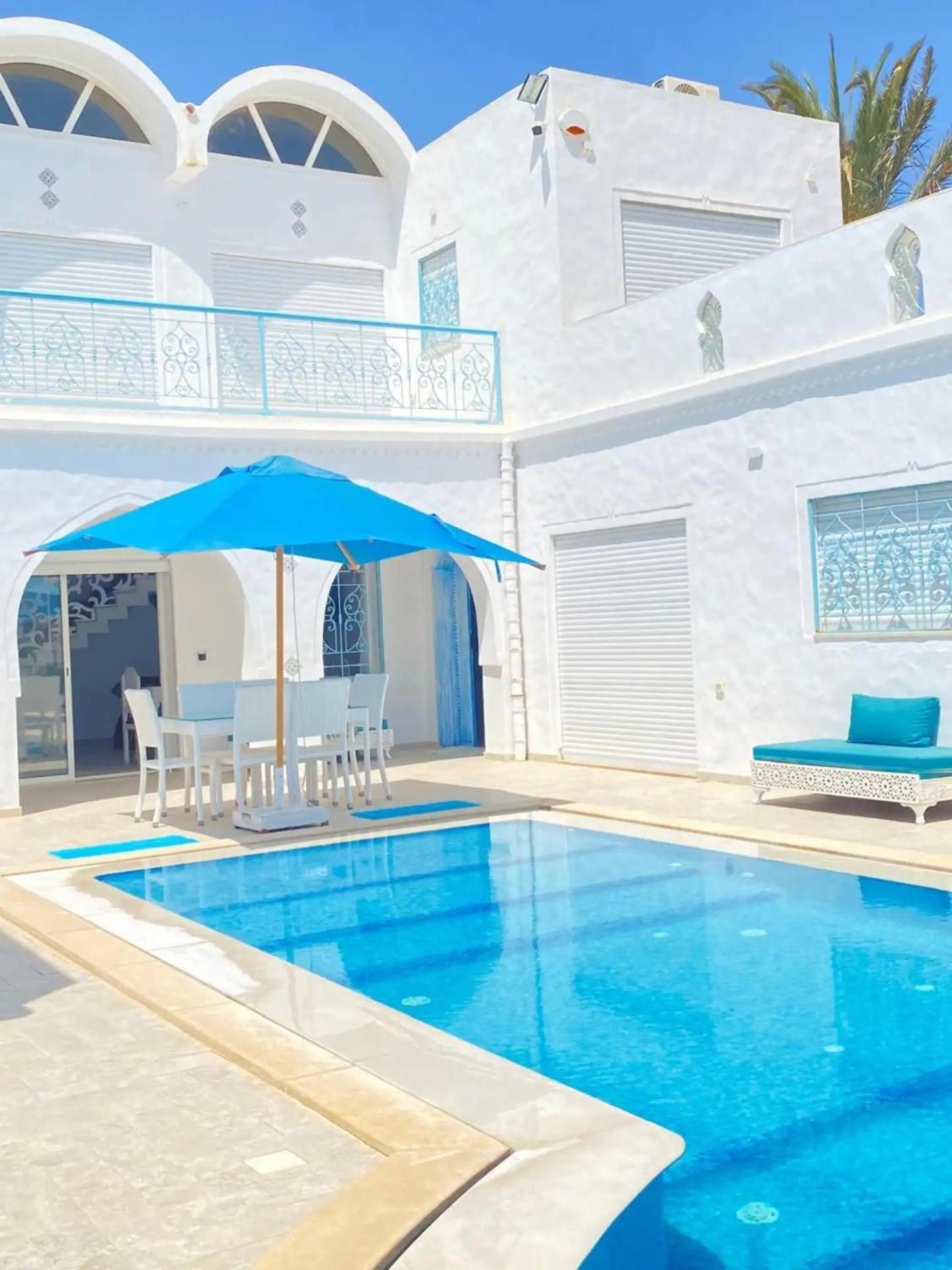 Villa La Palmeraie D'Arkou, Grande Piscine Exterior foto